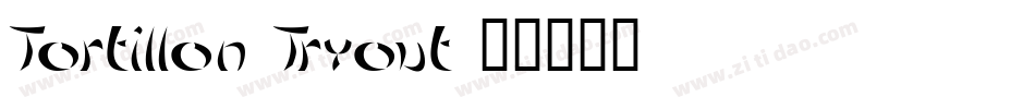 Tortillon Tryout字体转换